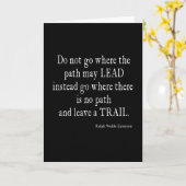 Vintages Zitat der Inspiration Karte (Gelbe Blume)