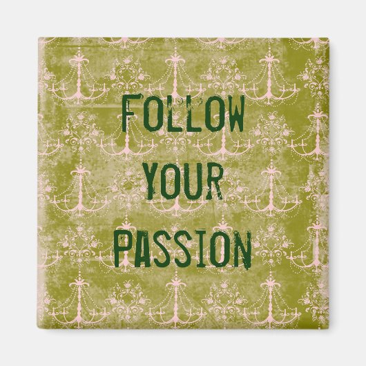 Vintages Zitat-Magnet Magnet (Vorne)