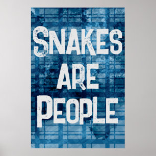 Vintages Zitat Sprichwort Drucken "Schlangen sind  Poster