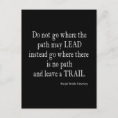 Vintages Zitat von Emerson Inspiration Postkarte (Vorderseite)