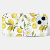 Vintages Zitronenbaummuster Case-Mate iPhone Hülle (Rückseite (Horizontal))