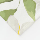 Vintages Zitronenbaummuster Fleecedecke (Ecke)