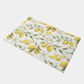 Vintages Zitronenbaummuster Fußmatte (Schrägansicht)