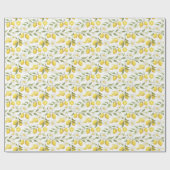 Vintages Zitronenbaummuster Geschenkpapier (Flach)