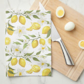 Vintages Zitronenbaummuster Geschirrtuch (Viertel Falte)