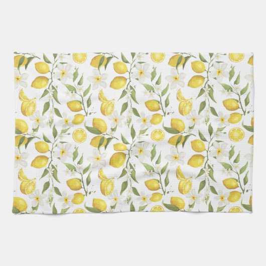 Vintages Zitronenbaummuster Geschirrtuch (Horizontal)