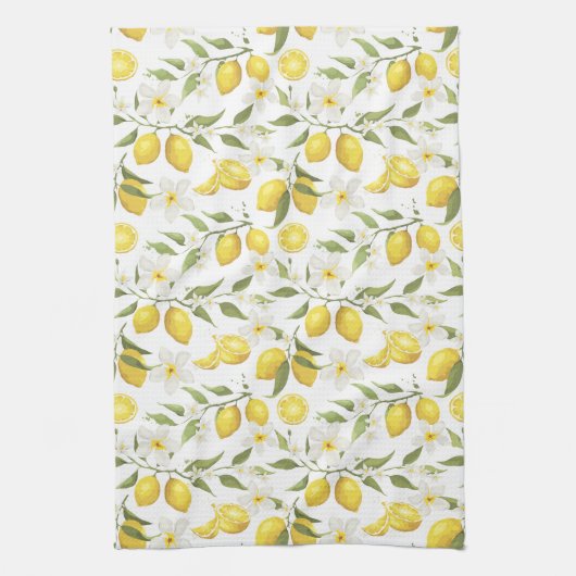 Vintages Zitronenbaummuster Geschirrtuch (Vertikal)