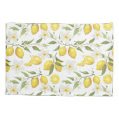 Vintages Zitronenbaummuster Kissenbezug (Rückseite-Links)