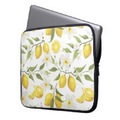 Vintages Zitronenbaummuster Laptopschutzhülle (Vorderseite Links)