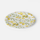 Vintages Zitronenbaummuster Pappteller (Schrägansicht)