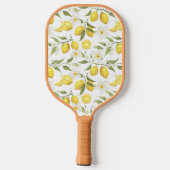 Vintages Zitronenbaummuster Pickleball Schläger (Rückseite)