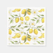 Vintages Zitronenbaummuster Serviette (Vorderseite)