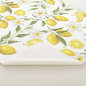 Vintages Zitronenbaummuster Sherpadecke (3/4)