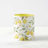 Vintages Zitronenbaummuster Tasse (Zentrum)