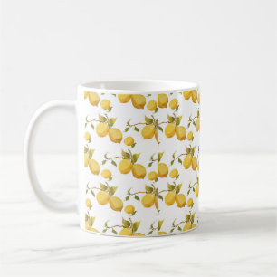 Vintages Zitronenmuster Kaffeetasse