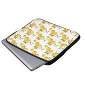 Vintages Zitronenmuster Laptopschutzhülle (Vorne Knopf)