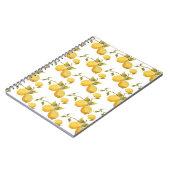 Vintages Zitronenmuster Notizblock (Linke Seite)