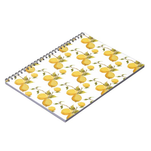 Vintages Zitronenmuster Notizblock (Linke Seite)