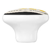 Vintages Zitronenschild Sommerfrüchte Keramikknauf (Seitenansicht)