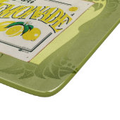 Vintages Zitronenschild Sommerfrüchte Schneidebrett (Ecke)