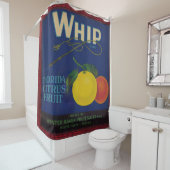 Vintages Zitrusfrüchteetikett Duschvorhang (Beispiel)