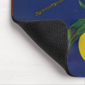 Vintages Zitrusfrüchteetikett Mousepad (Ecke)