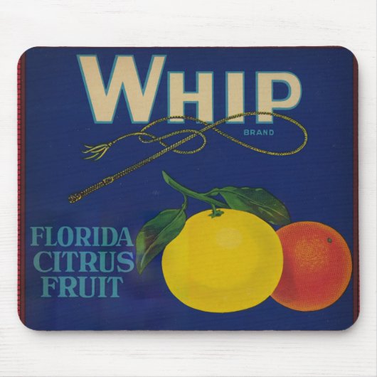 Vintages Zitrusfrüchteetikett Mousepad (Vorne)