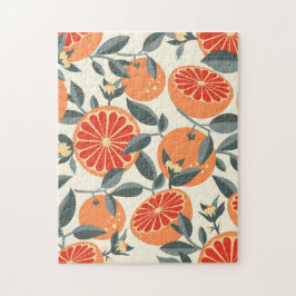 Vintages Zitrusmuster Puzzle