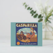 Vintages Zitruszeichen "Gasparilla Florida" Postkarte (Stehend Vorderseite)
