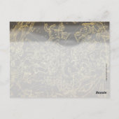 Vintages Zodiac Postkarte (Rückseite)