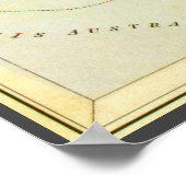 Vintages Zodiak, Astrologie Kornkonstellation Poster (Ecke)