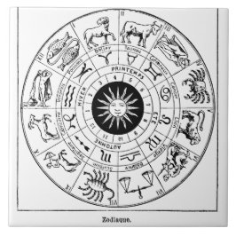 Vintages Zodiakrad Fliese