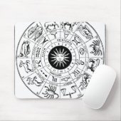 Vintages Zodiakrad Mousepad (Mit Mouse)