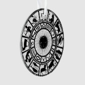 Vintages Zodiakrad Ornament (Vorderseite)