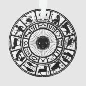 Vintages Zodiakrad Ornament (Rückseite)