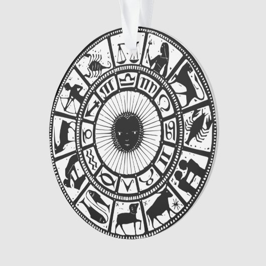 Vintages Zodiakrad Ornament (Vorderseite)