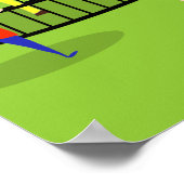 Vintages Zooposter Poster (Ecke)