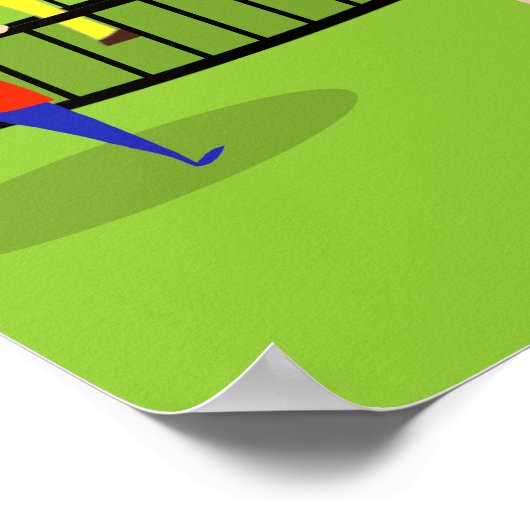 Vintages Zooposter Poster (Ecke)