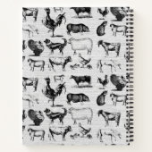 Vintages Zuchttierkochbuch Notizblock (Rückseite)