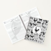 Vintages Zuchttierkochbuch Notizblock (Innenseite)