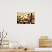 Vintages Zugabbilderplakat Poster (Küche)