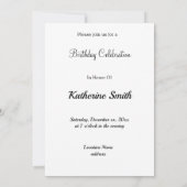 Vintages Zugdampflokomotive Foto Geburtstag Einladung (Rückseite)