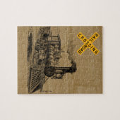 Vintages Zugdekoratives Puzzle (Horizontal)