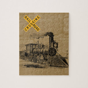 Vintages Zugdekoratives Puzzle