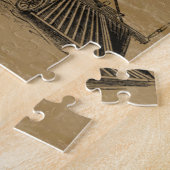 Vintages Zugdekoratives Puzzle (Seite)