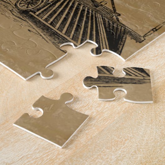 Vintages Zugdekoratives Puzzle (Seite)