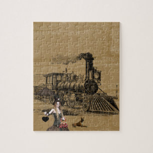 Vintages Zugdekoratives Puzzle