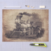 Vintages Zugpapier für entkoppeltes Handwerk Seidenpapier (Handwerk)