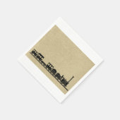 Vintages Zugpapier Napkins Serviette (Ecke)