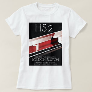 VINTAGES Zugplakat HS2, T-Shirt